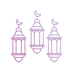 lanturn icon with white background vector stock illustration