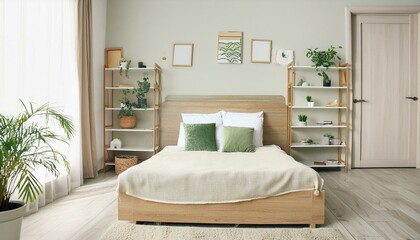 bed, bedroom, headboard, furniture, comfortable, decoration, apartment, house, luxury