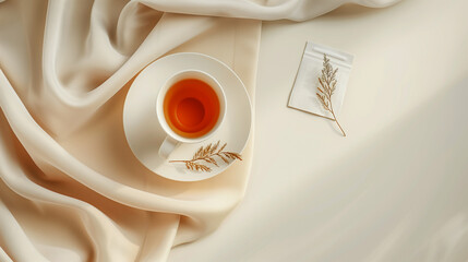 Elegant Tea Setup with Cup