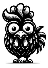 Chicken SVG, Chicken Face SVG, Funny Chicken SVG, Chicken Silhouette, Chicken Clipart, Chicken Cut file for Cricut, Animal SVG, Farm Life SVG, Chick SVG