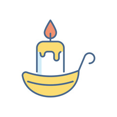 Candle vector icon