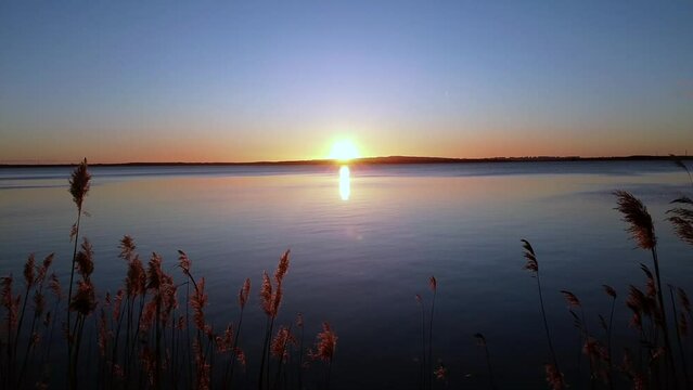 Peaceful beauty of Lake Jamno at sunset.