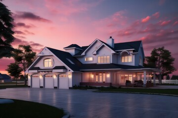 3d rendering of house model for real estate 
