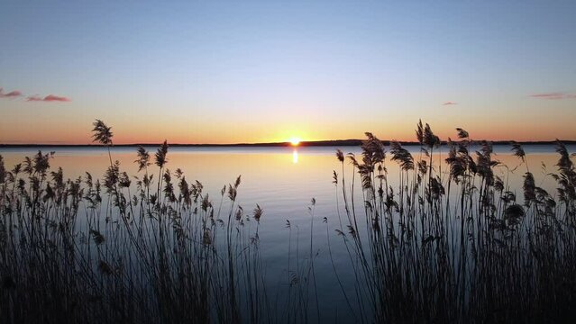 Lake Jamno in Poland. Calm and beautiful scene.
