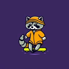 Roller-Skating_Rhino_Modern_Line_Icon_Vector_Line_Art