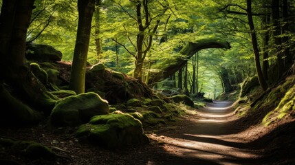 Obraz premium Forest landscape: a hidden gem.