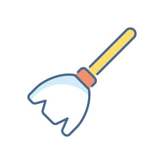 Magic Broom vector icon