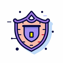 School_Badge_Modern_Line_Icon_Vector_Line_Art_CuteIco