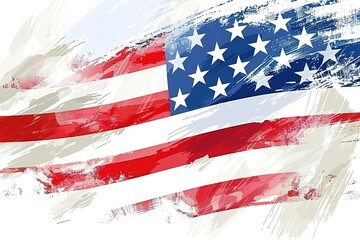 vector illustration of american flag background