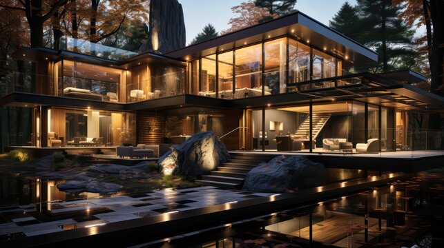 3d rendering of house model for real estate 
