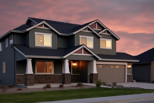 3d rendering of house model for real estate 
