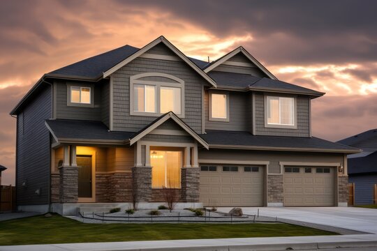 3d rendering of house model for real estate 
