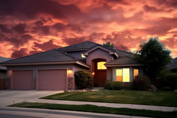 3d rendering of house model for real estate 
