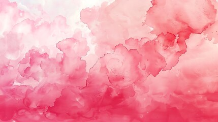 Fototapeta premium abstract, illustration, background, textured, design, bright, pattern, paint, vector, pink background, pink color, colours, horizontal, art, blank, grunge, no people, soft, watercolor, copy space, lig