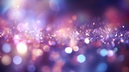 Abstract Bokeh Lights With Colorful Background