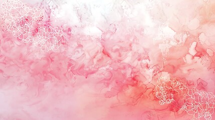 Fototapeta premium abstract, illustration, background, textured, design, bright, pattern, paint, vector, pink background, pink color, colours, horizontal, art, blank, grunge, no people, soft, watercolor, copy space, lig