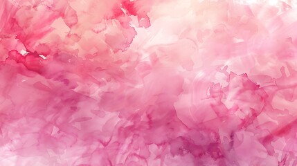 Fototapeta premium abstract, illustration, background, textured, design, bright, pattern, paint, vector, pink background, pink color, colours, horizontal, art, blank, grunge, no people, soft, watercolor, copy space, lig