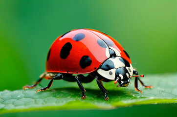 Naklejka premium Ladybug. Insect, generative AI