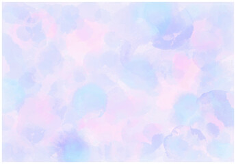 Light Pink and Purple Watercolor Wash Background（明るくうっすらしたピンク色と紫色のみじんだ水彩背景）