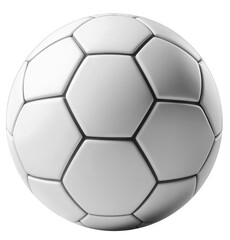 White Soccer ball cut out