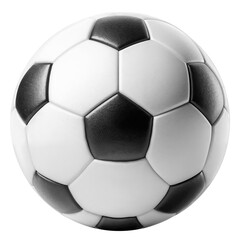 Black and white Soccer ball cut out