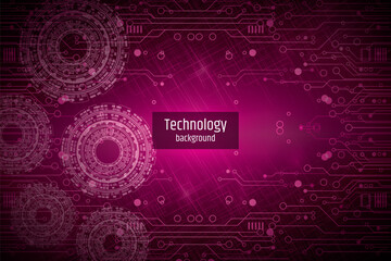 Abstract circuit board futuristic technology processing background