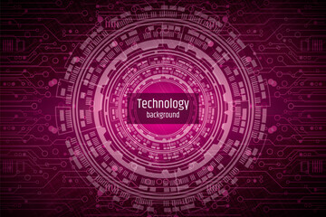 Abstract circuit board futuristic technology processing background