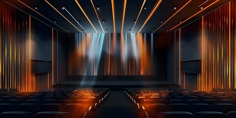 Illuminating a Room with Projectors on Black Ceilings. Concept Projector Lighting, Room Illumination, Ambient Design, Black Ceilings