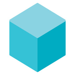 3D Icon in Flat Style