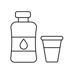 zamzam icon with white background vector stock illustration