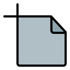 Artboard Icon in Filled Line Style