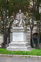 The Statue of Terenzio Mamiani della Rovere in Rome