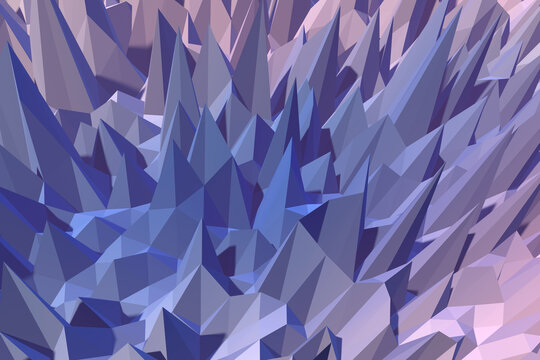 A mesmerizing abstract composition of blue and purple crystals, offering depth and a modern edge for creative graphics and backdrops