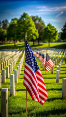 Memorial Day. American flag national holiday. Independence Day. America celebration