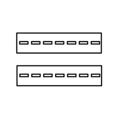 route icon with white background vector stock illustration