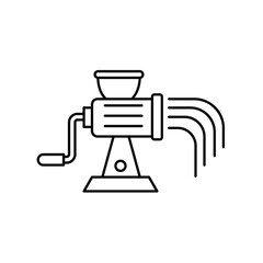 meat mincer icon with white background vector stock illustration
