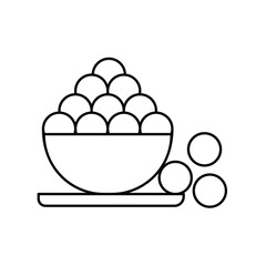 sweets icon with white background vector stock illustration