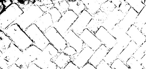 black and white wall, a set of four different textures of brick wall, a black and white drawing of a brick wall,  a black and white drawing of a patterned wall,  grunge texture