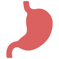 Obraz premium Stomach on a white background, vector illustration. 
