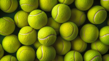 Background consisting of tennis balls.  Backdrop on a sports theme with space for text.  Tennis...