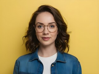 portrait of a woman wear eyeglasses