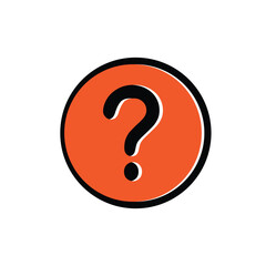 Question icon vector logo design template