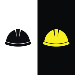 Helmet construction icon vector logo design template