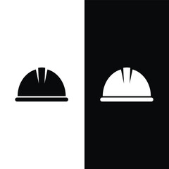 Helmet construction icon vector logo design template