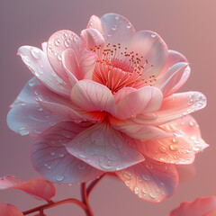 a photo of pink flower made with generative AI