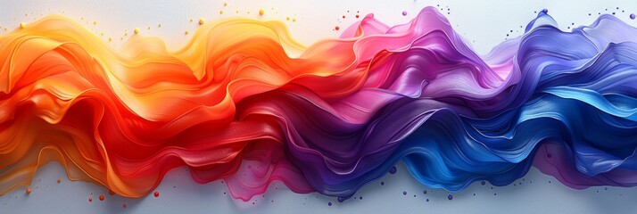 Various colors of paint are streaked, splattered, and swirled across a wall, creating a dynamic and lively display of artistry and creativity.