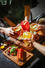 Sushi on the white background