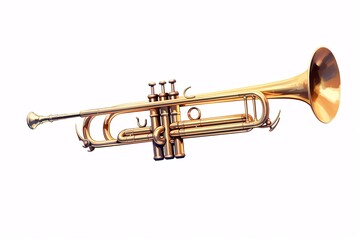 Obraz na płótnie Canvas a close up of a trumpet