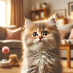 playful kitten
Fluffy