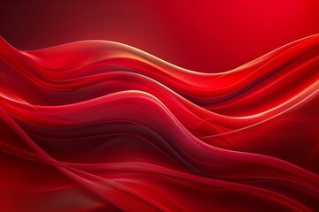 The red abstract background has a wavy shape, high quality, high resolution